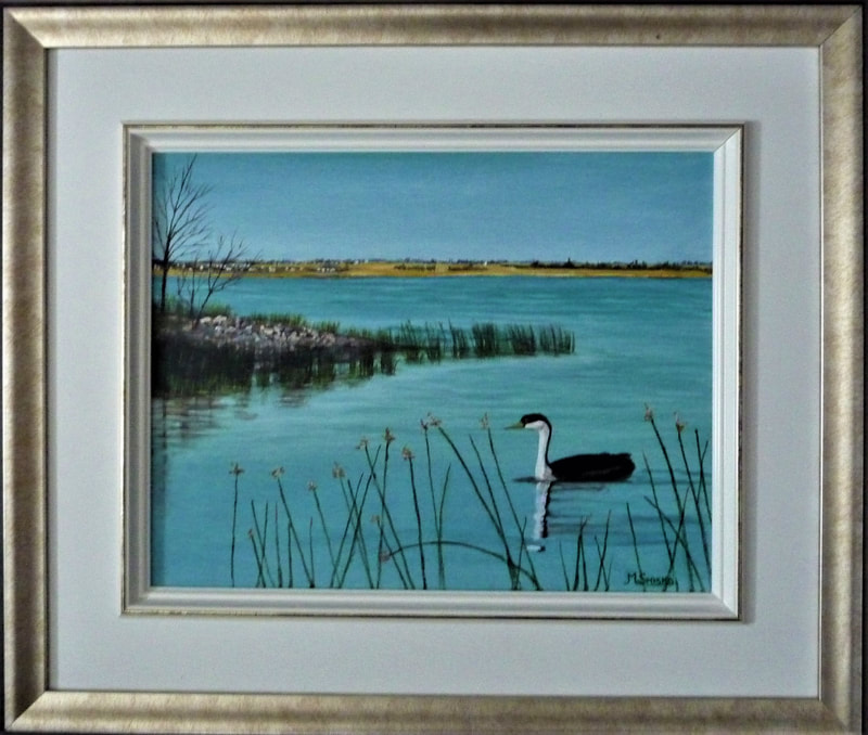 Acrylic on canvas, Framed, 18"x21", SEARCHING FOR LUNCH, $225,by msmiskocreations.com
msmisko@yahoo.ca 