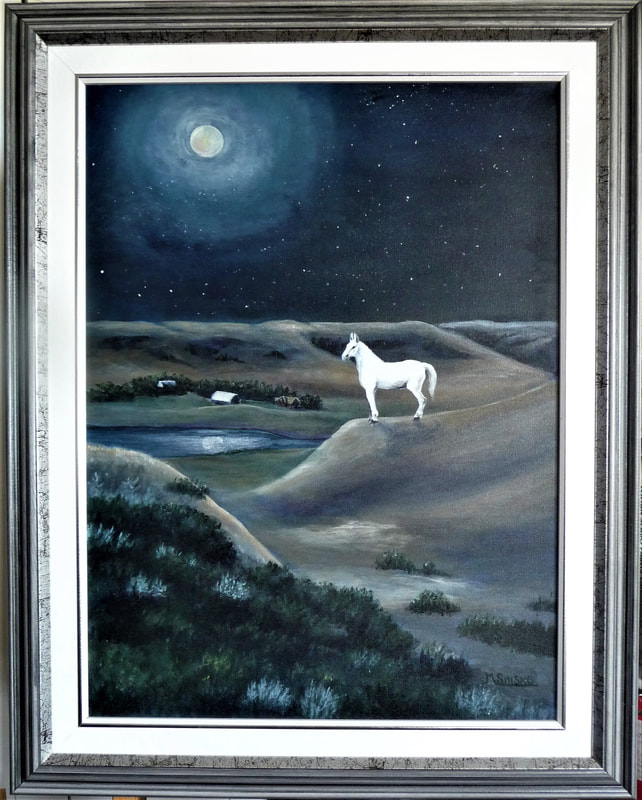 Acrylic on canvas, Framed, 23"x29", SURVEYING HIS DOMAIN,$725, by msmiskocreations.com
msmisko@yahoo.ca
